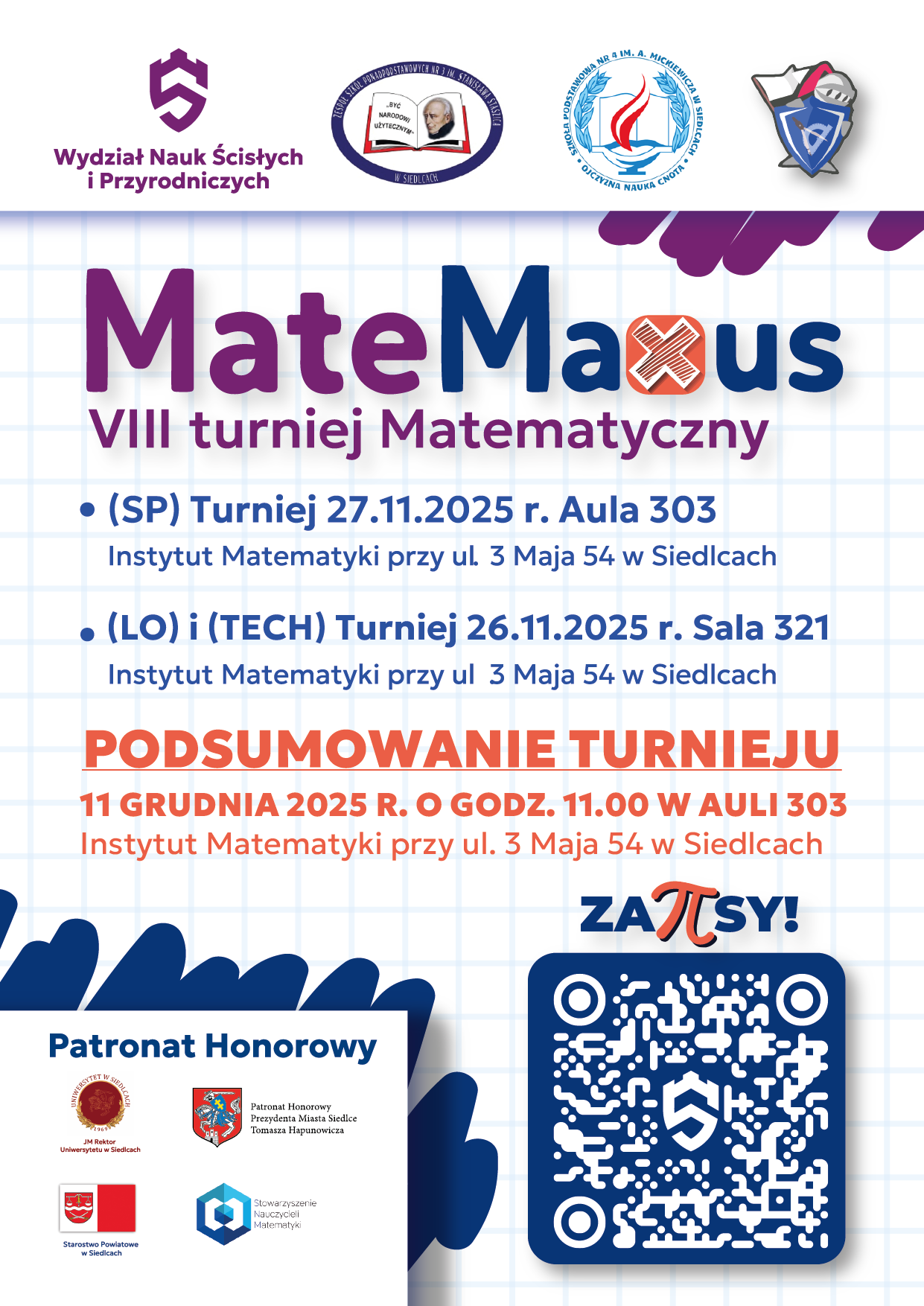 Plakat reklamujący konkurs